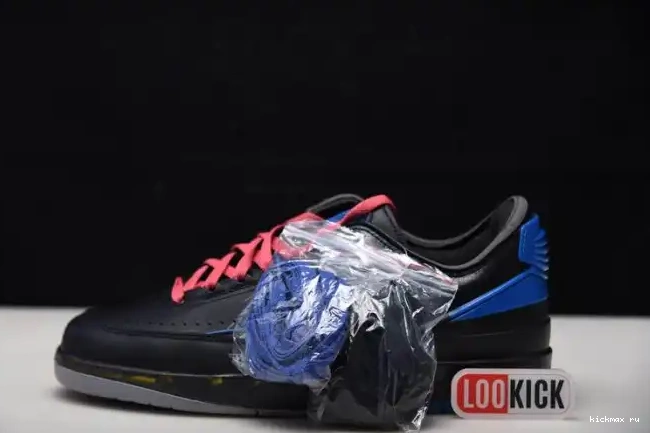 2 Low Retro DJ4375-004 Blue Jordan Black Off-White SP 0530